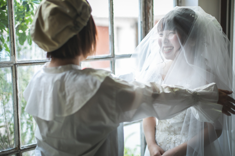 ご新婦様がご希望されたサプライズのベールダウン