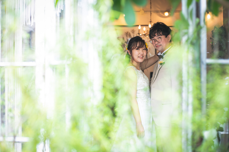 グリーンを活かしてお洒落ショット♪