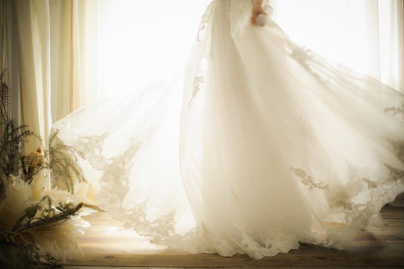 ドレスの追加料金なし