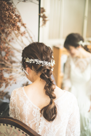 ご新婦様ヘアチェンジ