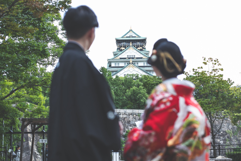 【大阪城公園ロケ】和装1点|60分撮影|データ200カット&アルバム // キャンペーン ¥308,000 ▷ ¥280,500