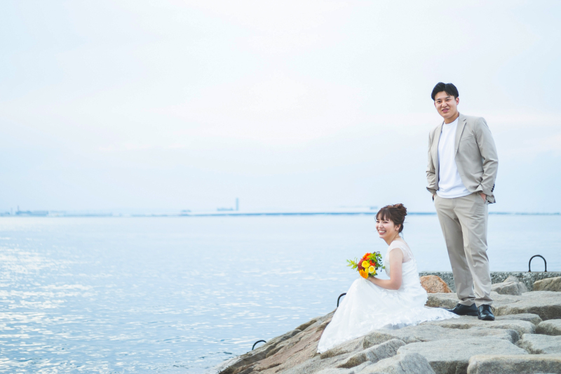 【マーブルビーチロケ】洋装1点|60分撮影|データ200カット&アルバム//キャンペーン ¥253,000 ▷ ¥225,500