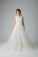 立体花モチーフノースリーブAライン（63101）