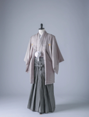 ベージュ×市松