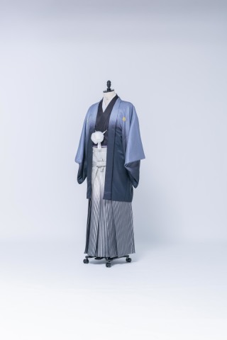 黒グレー×シルバーグラデーション