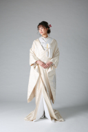 鶴・スワロフスキー(生成り) WU00001