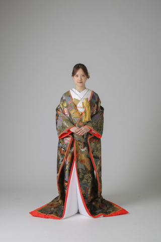 スモーキーグリーン・八重