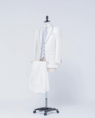 ホワイト　グレーパイピング