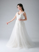 ダブルレースジルコンショルダー（WD00143)