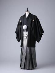 正絹×シルバーグラデーション