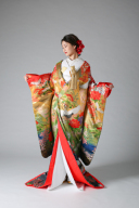 花・鶴・グラデーション（IU03039）