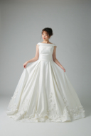 裾花モチーフオフショルダーAライン（63206）