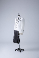 黒パイピング ジャケットダブル