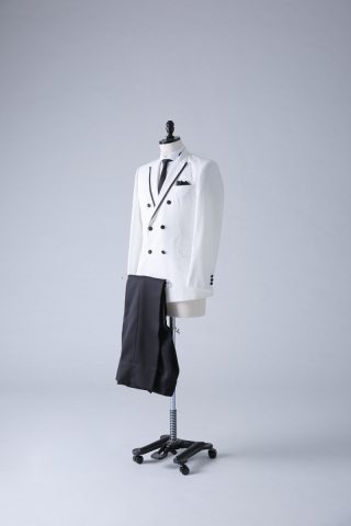 黒パイピング ジャケットダブル