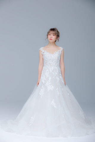 立体ホワイトビジュー刺繍（WD00508）