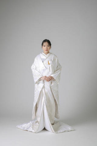 純白　ラメ　鶴　WU00020