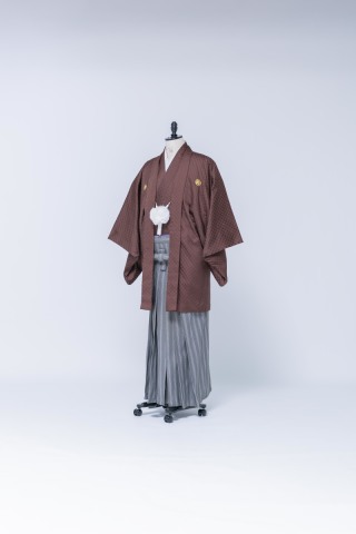 ブラウン×市松