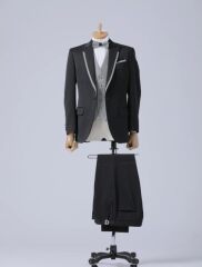 ブラック千鳥柄