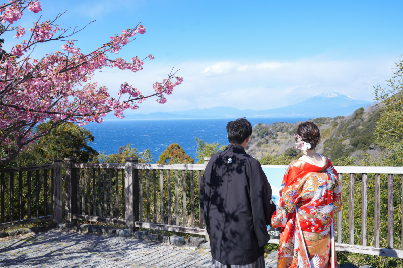 富士山と一緒に