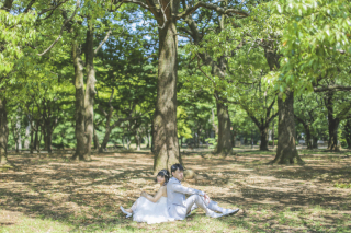 代々木公園　洋装ロケーション