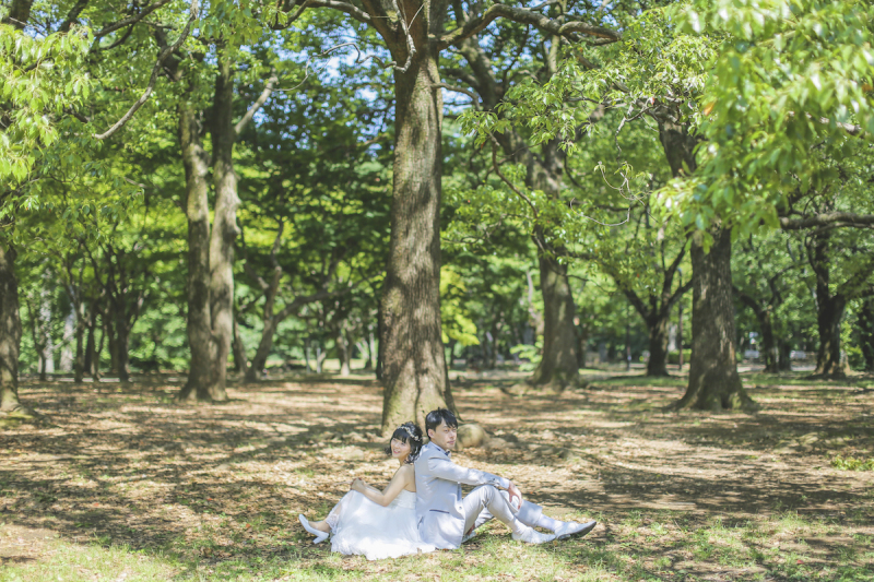 代々木公園　洋装ロケーション