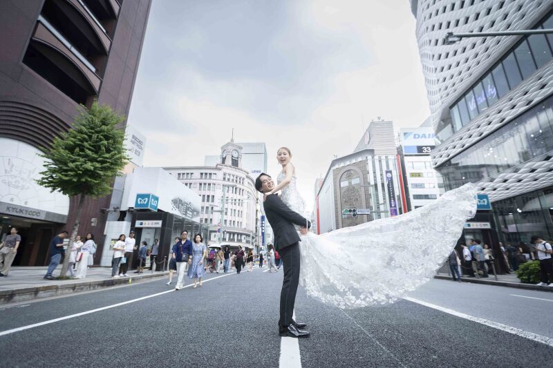 銀座のど真ん中で