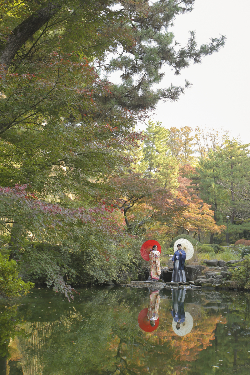 甘泉園のリフレクション