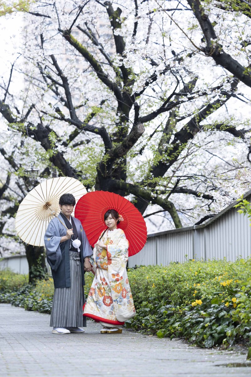 黄色とピンクで