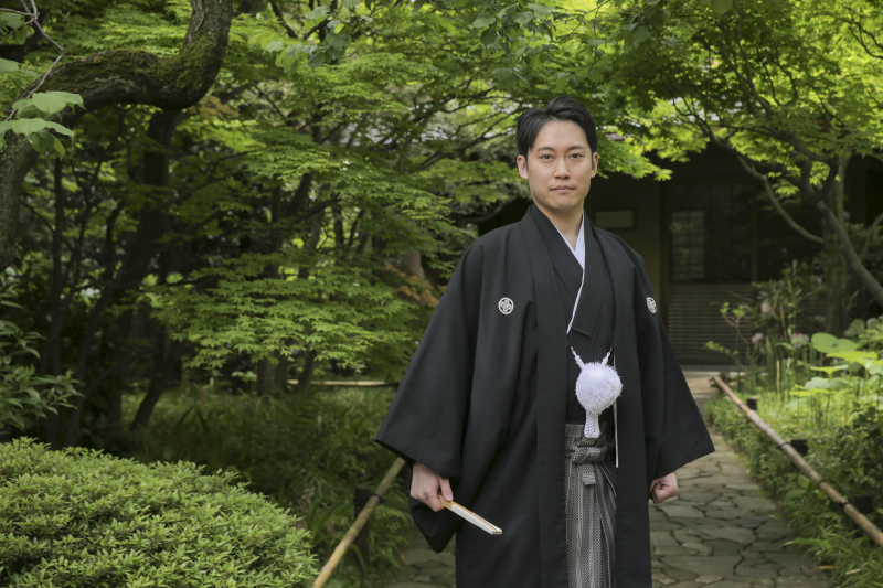 ご新郎様のソロショット。