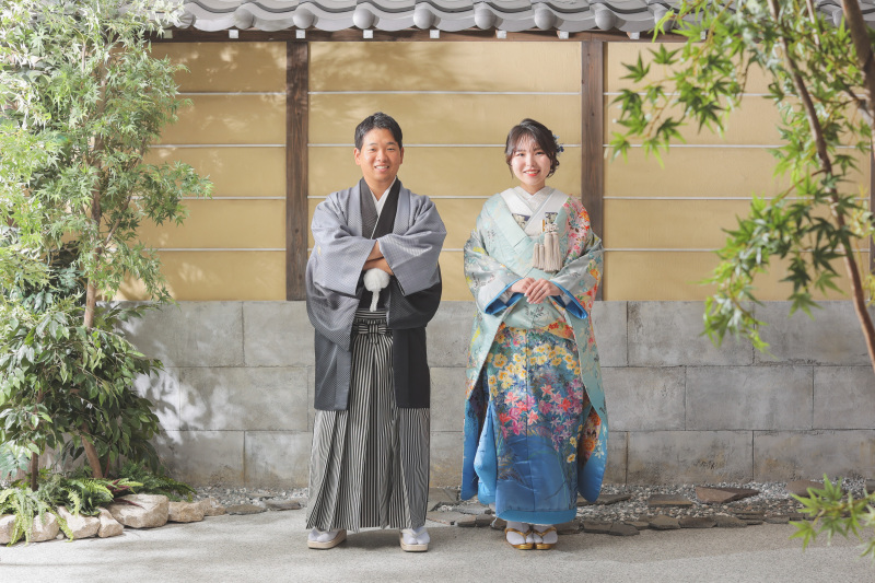 屋内庭園で涼しく撮影