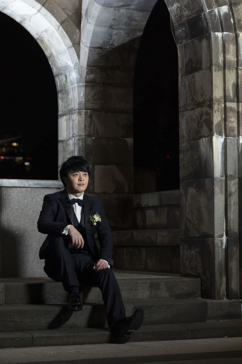 ご新郎様はクールに