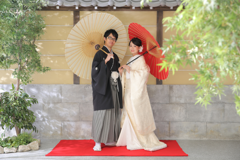 定番の傘ショット