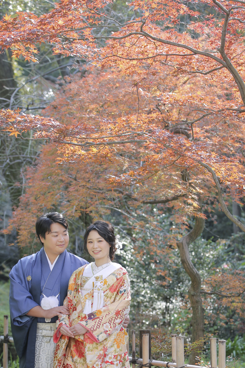色づき始めた甘泉園