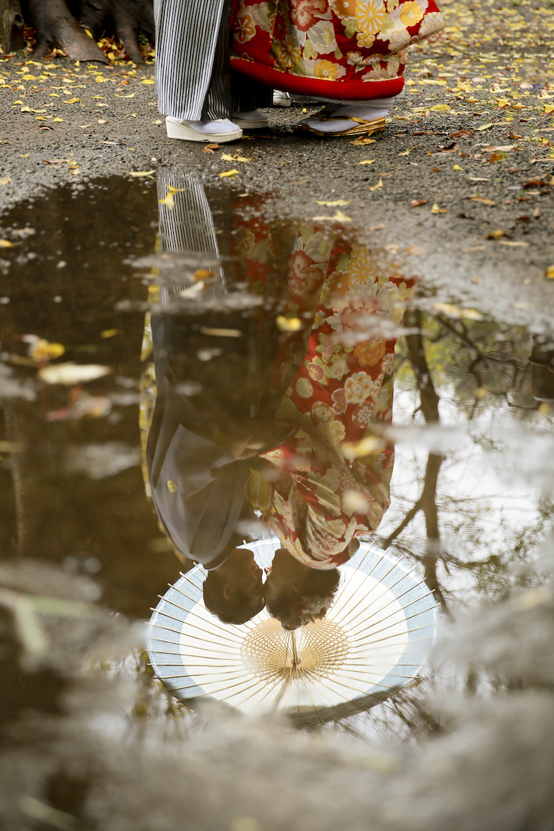 雨上がりの紅葉