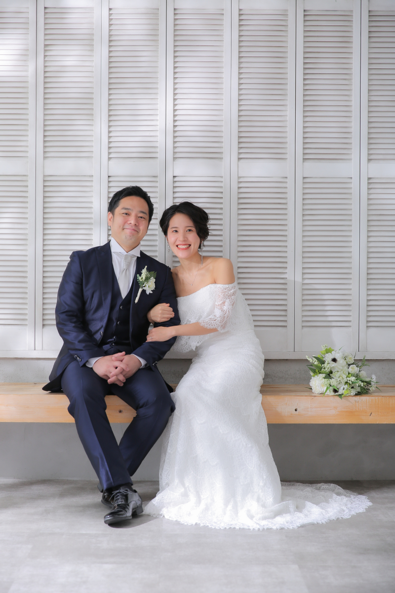 ベンチでの撮影