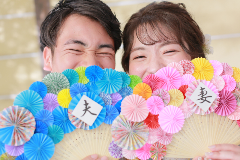 持ち込みの扇子と♪