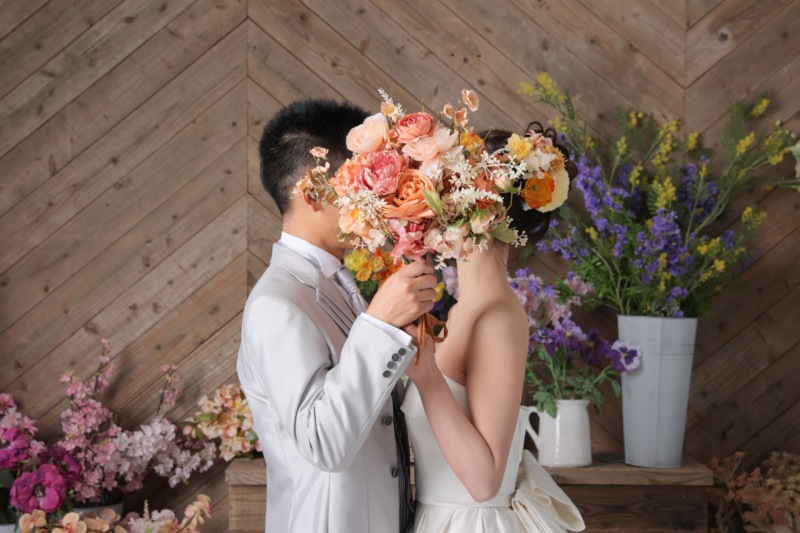 お顔隠しショット