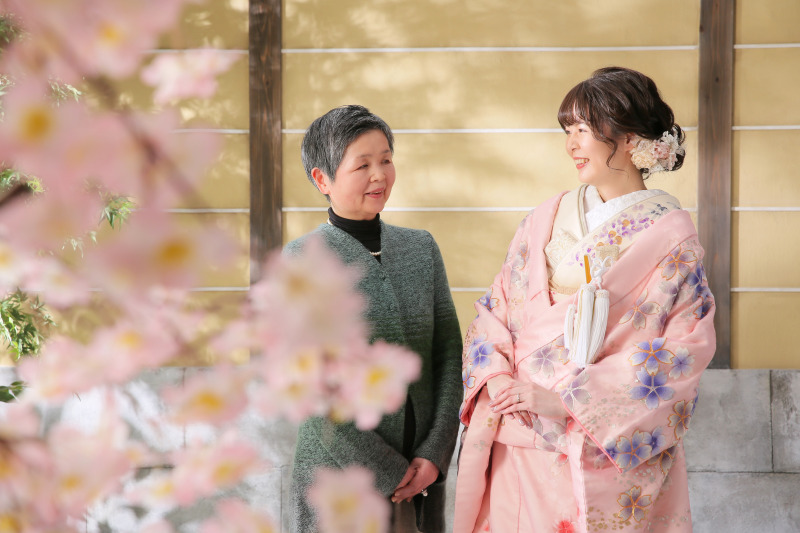 お母様とツーショット