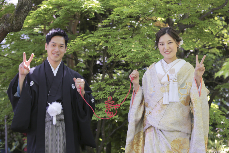 結びショット。