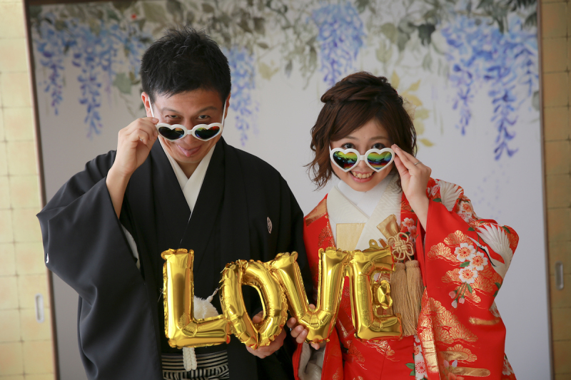 小道具をたくさん使って撮影！