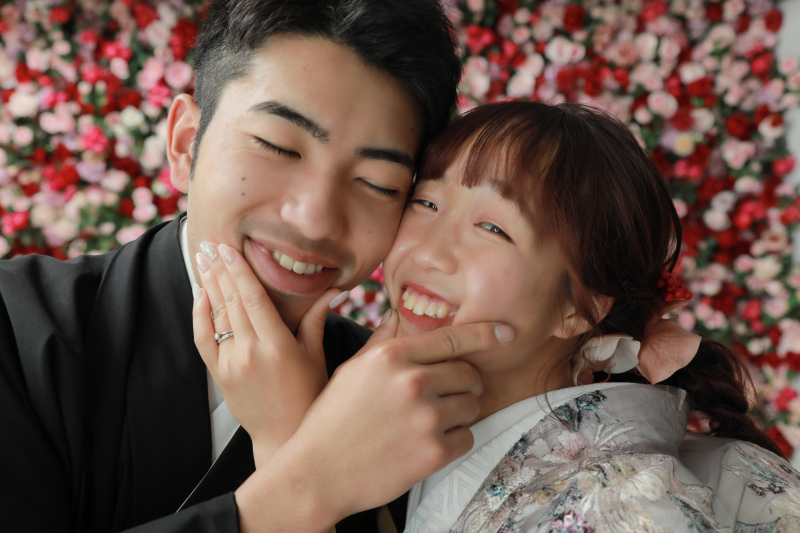 最後はぎゅーっと