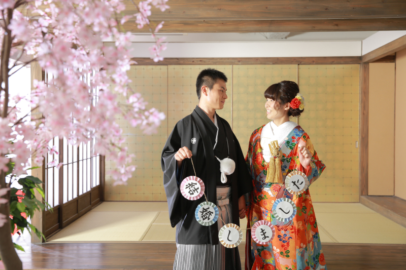 年中桜を楽しめることができるスタジオ。