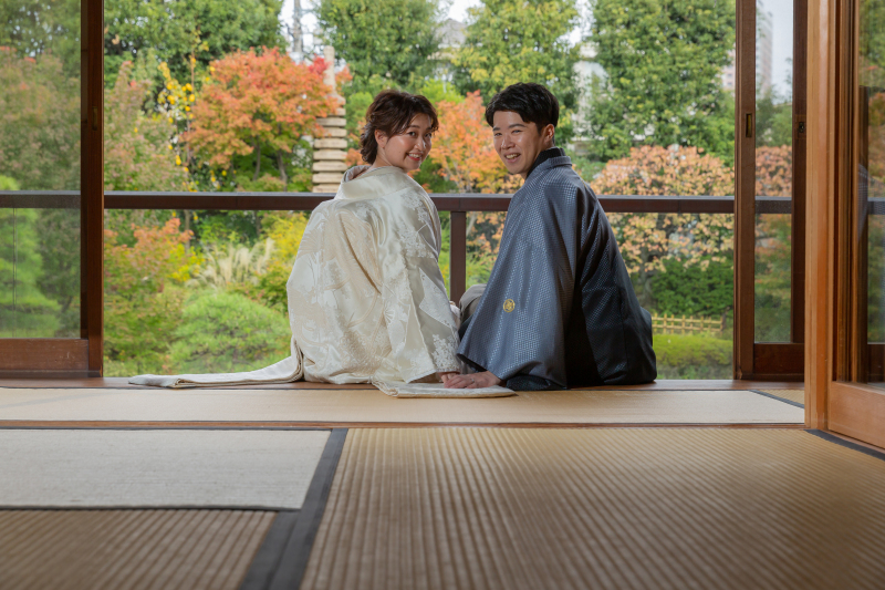 お茶室（縁側にて）