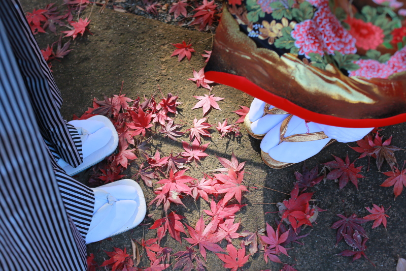 落ち葉もいい感じです！