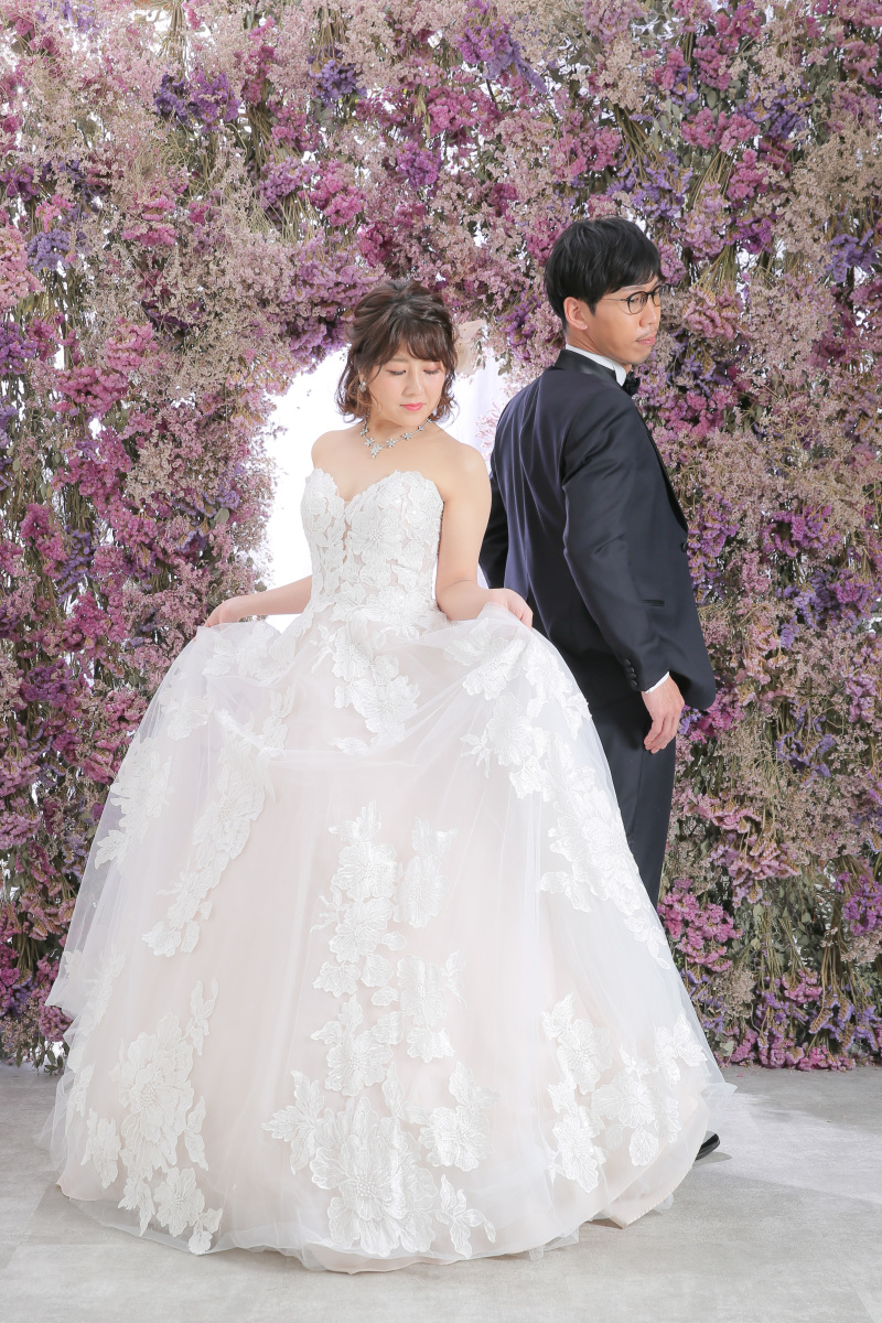 年内限定ドライフラワーの壁