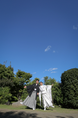 目白庭園で前撮り！