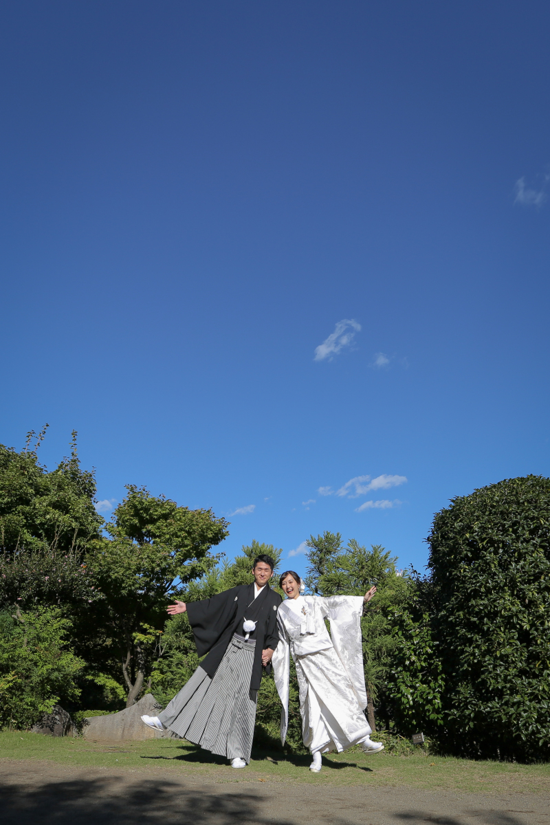 目白庭園で前撮り！