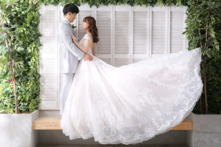 ハウススタジオで2着撮影