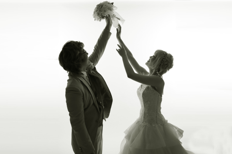 すっかり撮影を楽しむお二人。