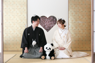 桜とパンダに囲まれて、、